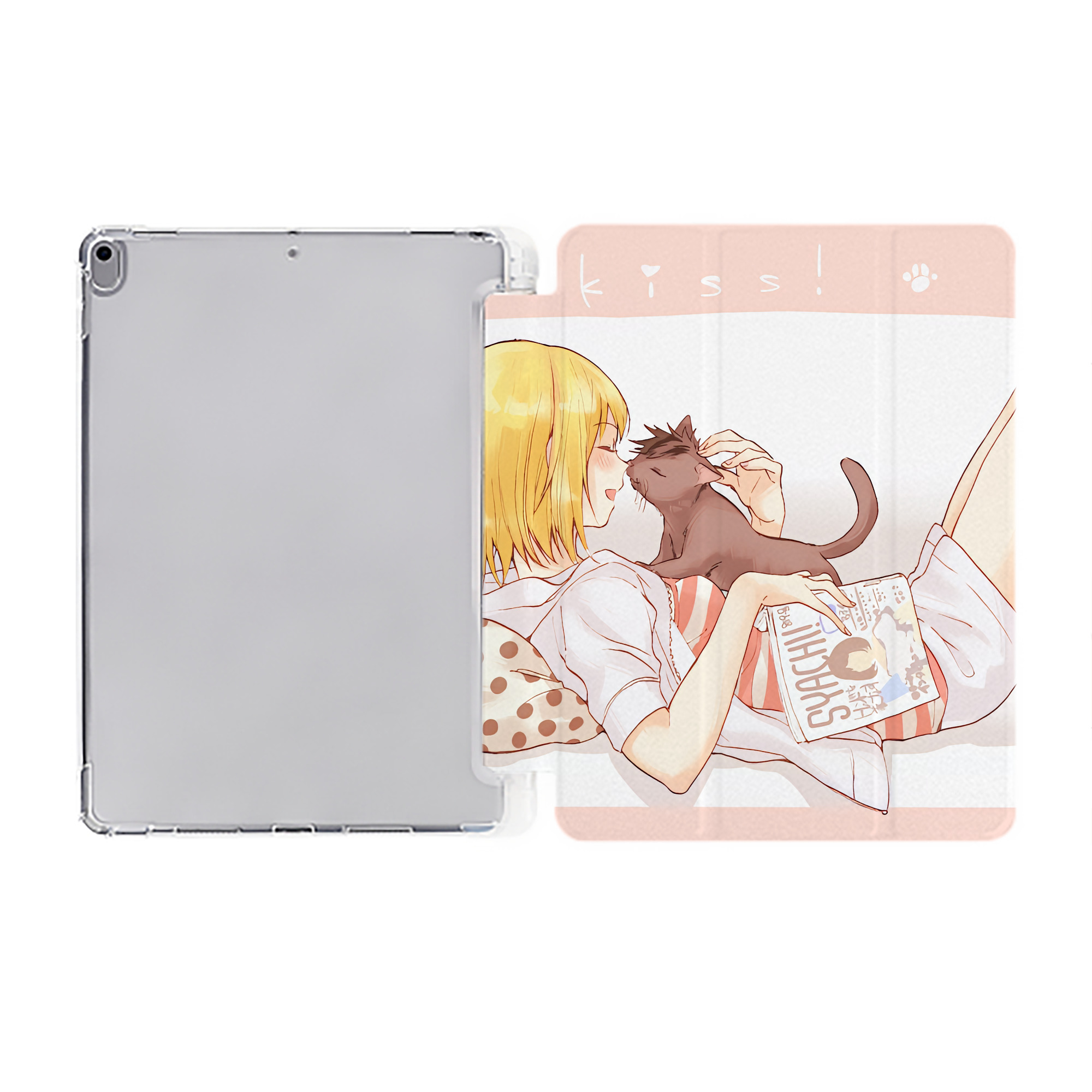 （画像用） ハイキュー!! Haikyu!! IPad ケース ペン収納付き 三つ折りスタンド PUレザー×シリコン 対応機種9.5/10.5/10.9インチ